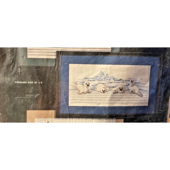 Cross Stitch Kit Janlynn Charmin Counted 48-23 Seals Only 16"X8" Vintage Sealed - Picture 4 of 10